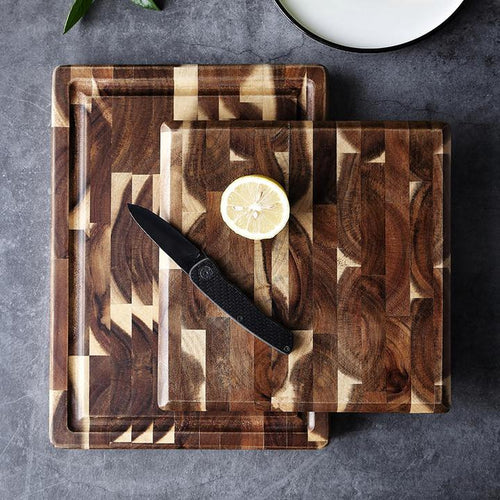 Tabla de Cortar Madera Maciza Premium — Cocina Minimalista