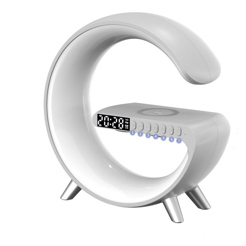 Lámpara G Inteligente con Bocina Bluetooth y Cargador Inalámbrico
